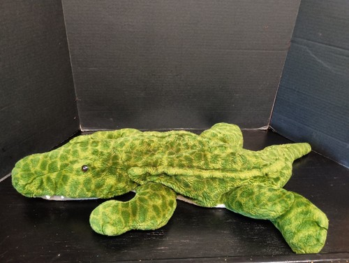 Vintage Animal Alley Alligator Crocodile Plush Large 34" Green  Mouth Opens