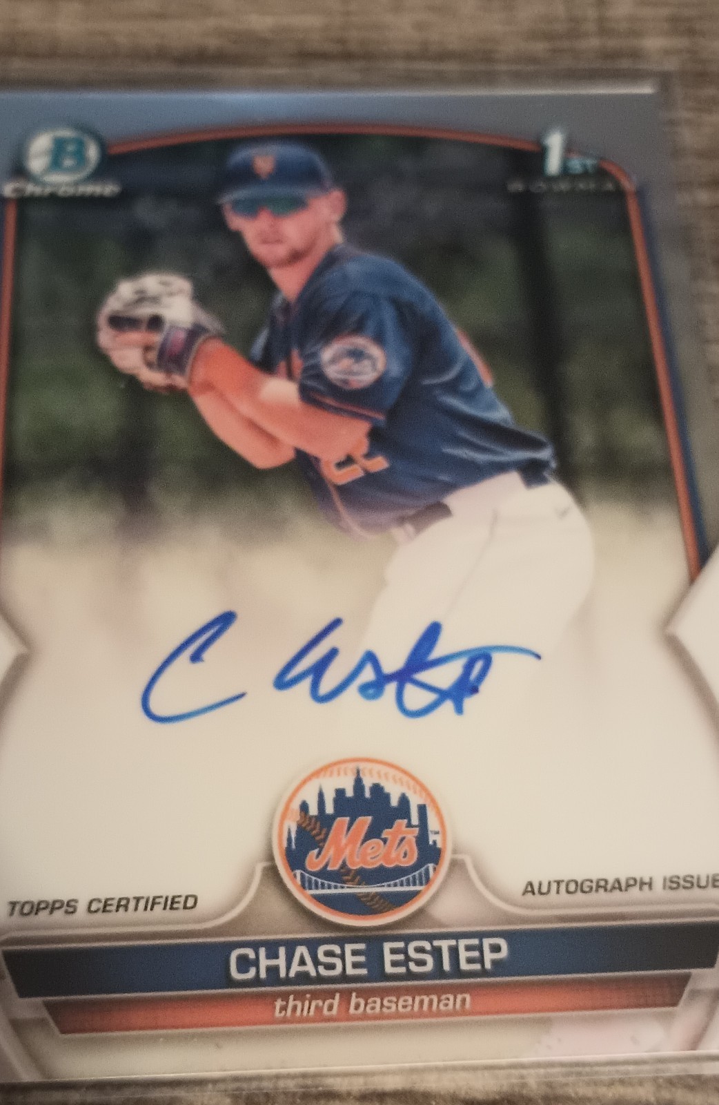 2023 Bowman Chrome - Prospect Autographs Chase Estep #CPA-CE (AU, RC)
