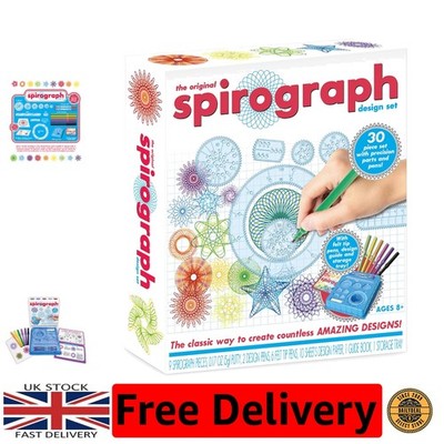 Kreatives 30-teiliges Spirograph Zeichenset | Geschenk für junge Künstler ab 8+
