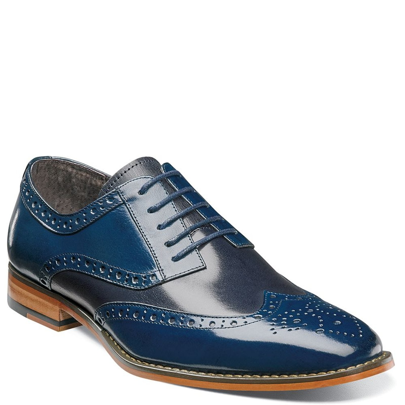 Stacy Adams Shoes Tinsley Wingtip Oxford Tan Multi Size 10.5 — photo 2