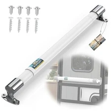 RV Screen Door Handle Cross Bar Adjustable from 21.7" to 33", White RV Door 