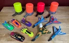 Hot Wheels Streex Machines (5) Cars (4) Air Gliders (4) Launchers Vtg 90’s Lot