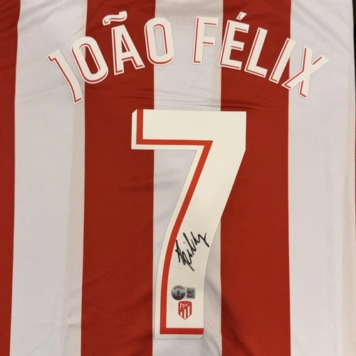 Joao Felix Atletico Madrid Signed Replica Jersey (Beckett Hologram COA)