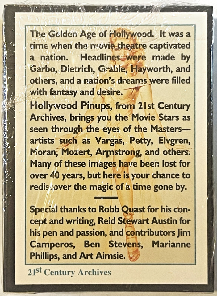 1995 Hollywood Pinups Trading Card Box Set – Sealed NOS – Vargas Art | eBay