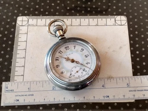 Elgin Antique American Rare Fancy Dial Running Pocket Watch Grade 288 Circa 1907