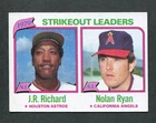 Nolan Ryan / J.R. Richard 1979 MLB Strikeout Leaders 1980 Topps Baseball Card