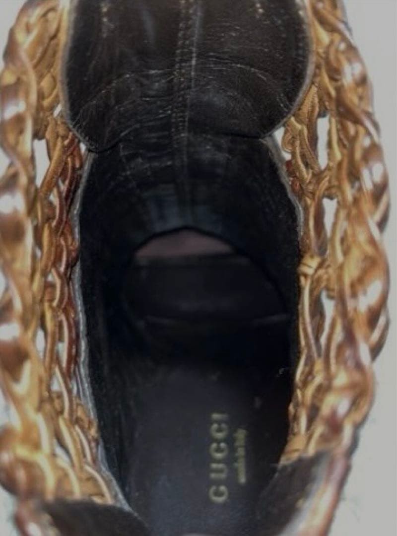 GUCCI Boots Heel Leather Dark Brown EU35.5/US5.5 107355c thumbnail 6