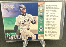 Donruss 1996 Ken Griffey Jr #490 Checklist 1,000 Career Hits Mariners Card