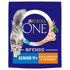 Purina ONE Senior 11+ Adult Dry Cat Food (Chicken) 2.8kg 9.33 per kilo