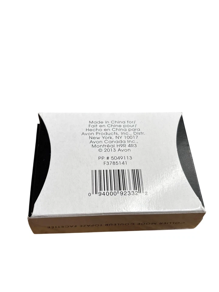 Collar Avon Facetado Topacio Color Distintivo Tono Dorado Cadena Ajustable Nuevo en Caja Foto 4 de 4