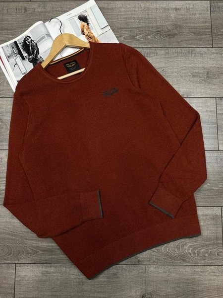 Men PME Legend Sweater Red Cotton 40 /L / 48