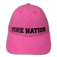 Pink Nation Slideback Baseball Cap Pink OS Embroidered Pink Victoria's Secret