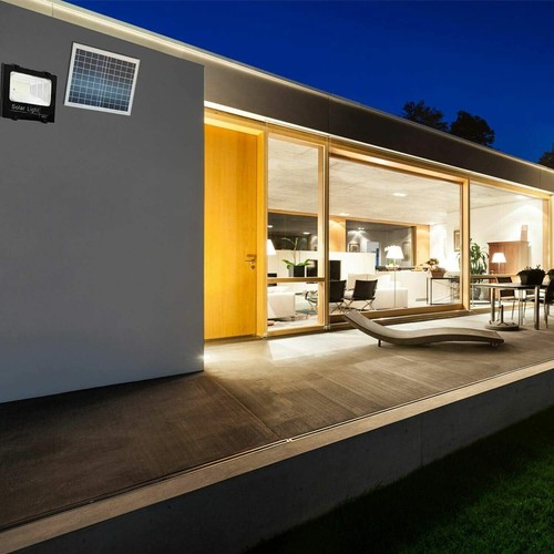Faro Led 100WCon Pannello Solare Crepuscolare + Telecomando IP67 100W - Foto 6 di 6