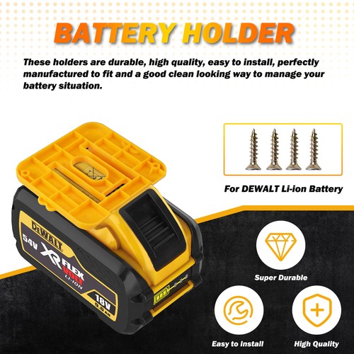 2 Pack for Milwaukee/ DEWALT Battery Suspension Bracket Batter Wall Mount Tool - Picture 18 of 37