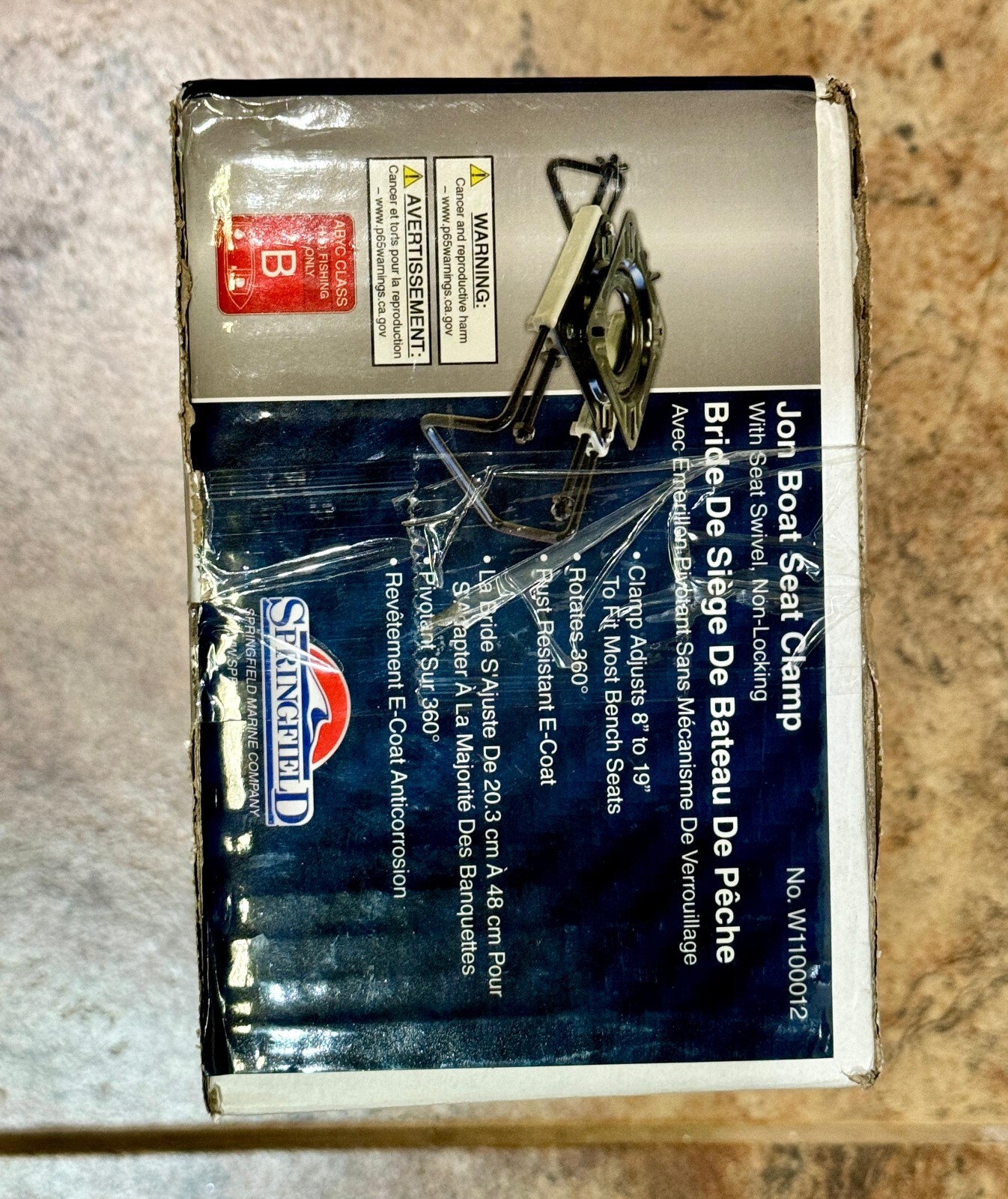 SPRINGFIELD Jon Boat Seat Clamp with Seat Swivel, W1100012 eBay