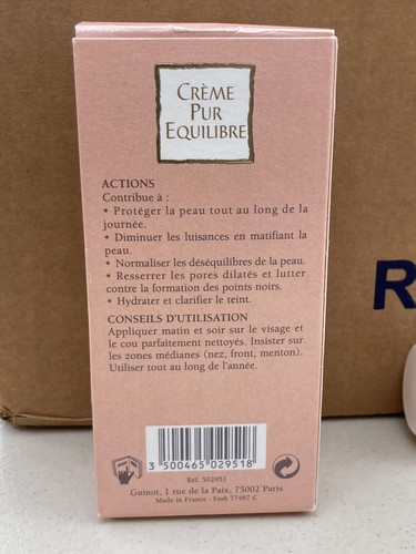 Guinot PARIS Creme Pur Equilibre / Pure Balance Creme 50 ml/1,8 Unzen NEU IM KARTON - Bild 3 von 8