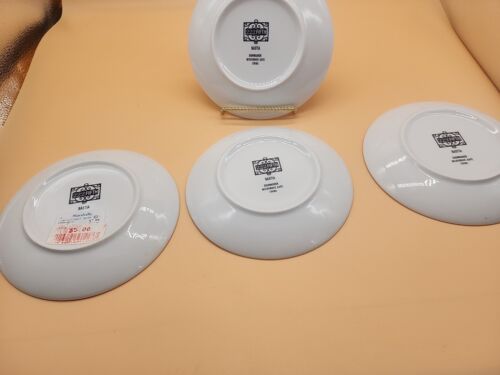 4 Bastia 222 Fifth Spring Easter Bunny Rabbit Plates 6 3/8” Appetizer Dessert - Picture 7 of 8