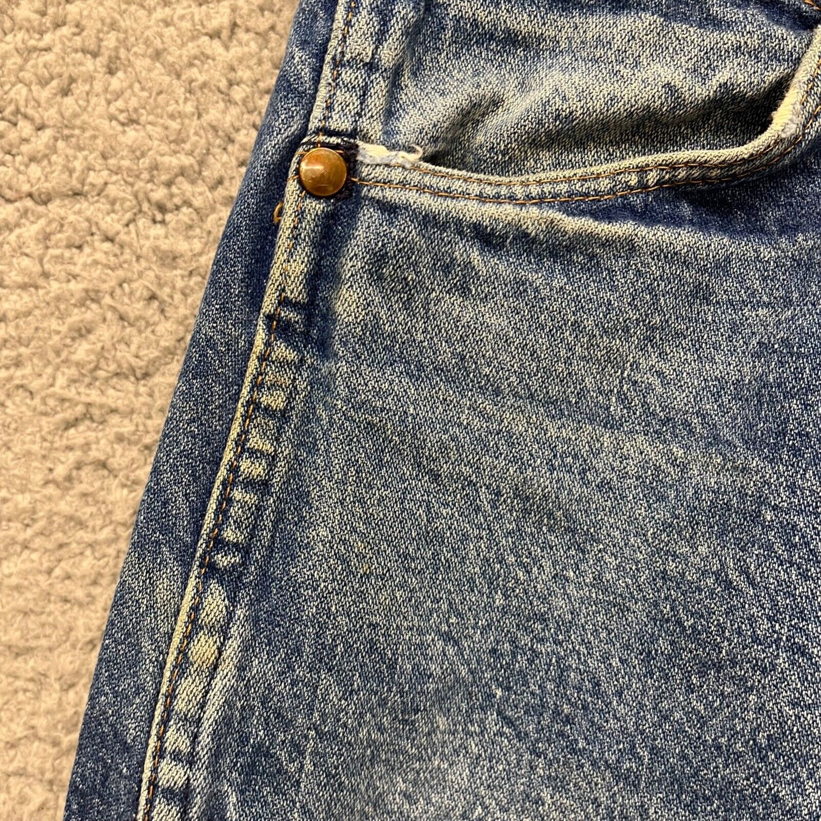 Vtg Wrangler Jeans Mens 40 Blue 13MWZ Made In USA… - image 9