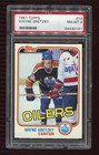1981 Topps Wayne Gretzky #16 PSA 8 NM-MT (HOF 4x Cup Winner 15x All-Star) Oilers