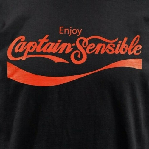 CAPTAIN SENSIBLE Mens Long Sleeve T-Shirt THE DAMNED Punk Rock OFFICIAL Enjoy - Picture 2 of 2