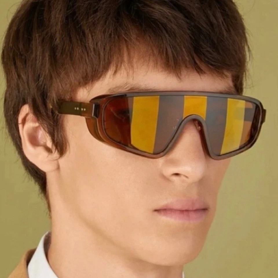 NUEVO FENDI FF M0084/S 09Q7Y Marrón Unisex Auténtico Escudo Gafas de sol