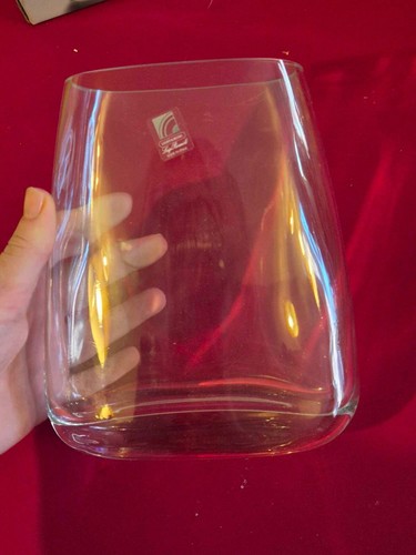 Luigi Bormioli Light & Music Glass Vase Boxed Vintage Decorative Labelled - Picture 5 of 8