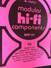 MHF-83 SAMS HI-FI MANUAL HITACHI LAFAYETTE MARANTZ MGA PANASONIC REALISTIC NOS