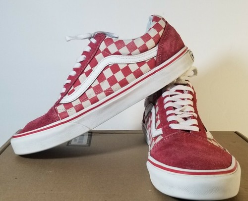 red checkered classic vans