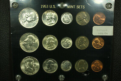 1968 United States Mint PDS Uncirculated 10pc Coin Set in OGP 40/% Silver Half