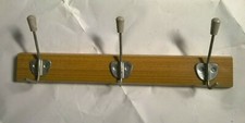 Garderobenleiste DDR Hakenleiste Kleiderhaken Garderobe Haken Holz alt Vintage