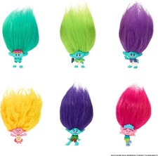 Trolls Band Together Pom Poms Series 1 BAG CLIP KEYRING CHARM KEYCHAIN X3 Bundle