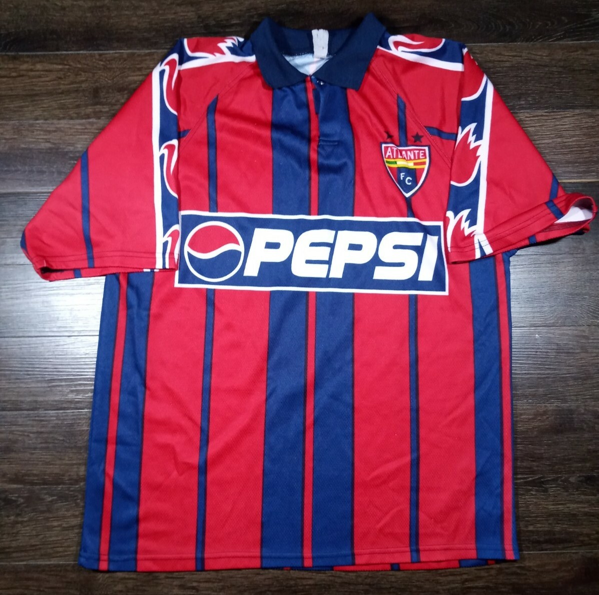 Vintage Atlante FC Soccer Jersey Pepsi 3Hermanon #7 League XL