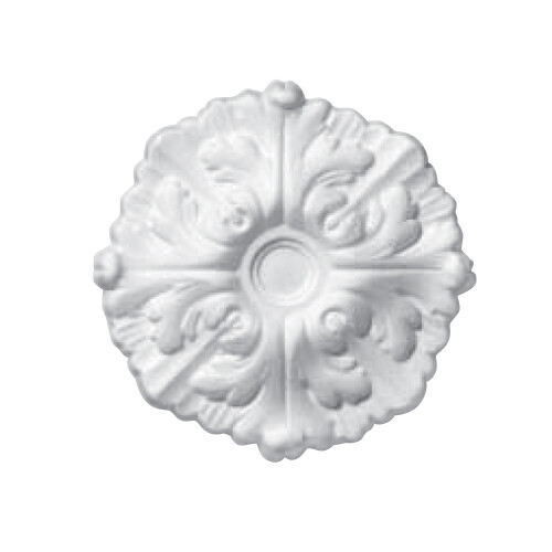 Rosone in polistirolo per soffitto e parete mod.DAFNE D10 diam.22 cm