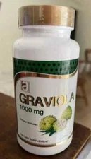 PACK 4 GRAVIOLA EXTRACT 1000 mg Guanabana Annona Antioxidant 240 caps EXP 2027