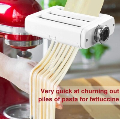 Kitchenaid Mixer Attachments Pasta roller 3-in-1 Spaghetti Cutter Pasta  Maker