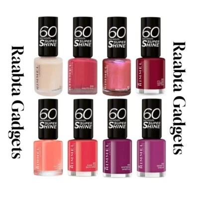 Rimmel 60 Seconds SUPER SHINE / RITA ORA Nail Polish / 8ml / CHOOSE YOUR SHADE