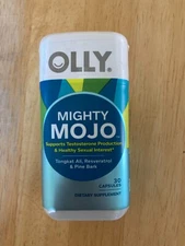 Olly Mighty Mojo Resveratrol Pine Bark Test Support Supplement  30 Capsules