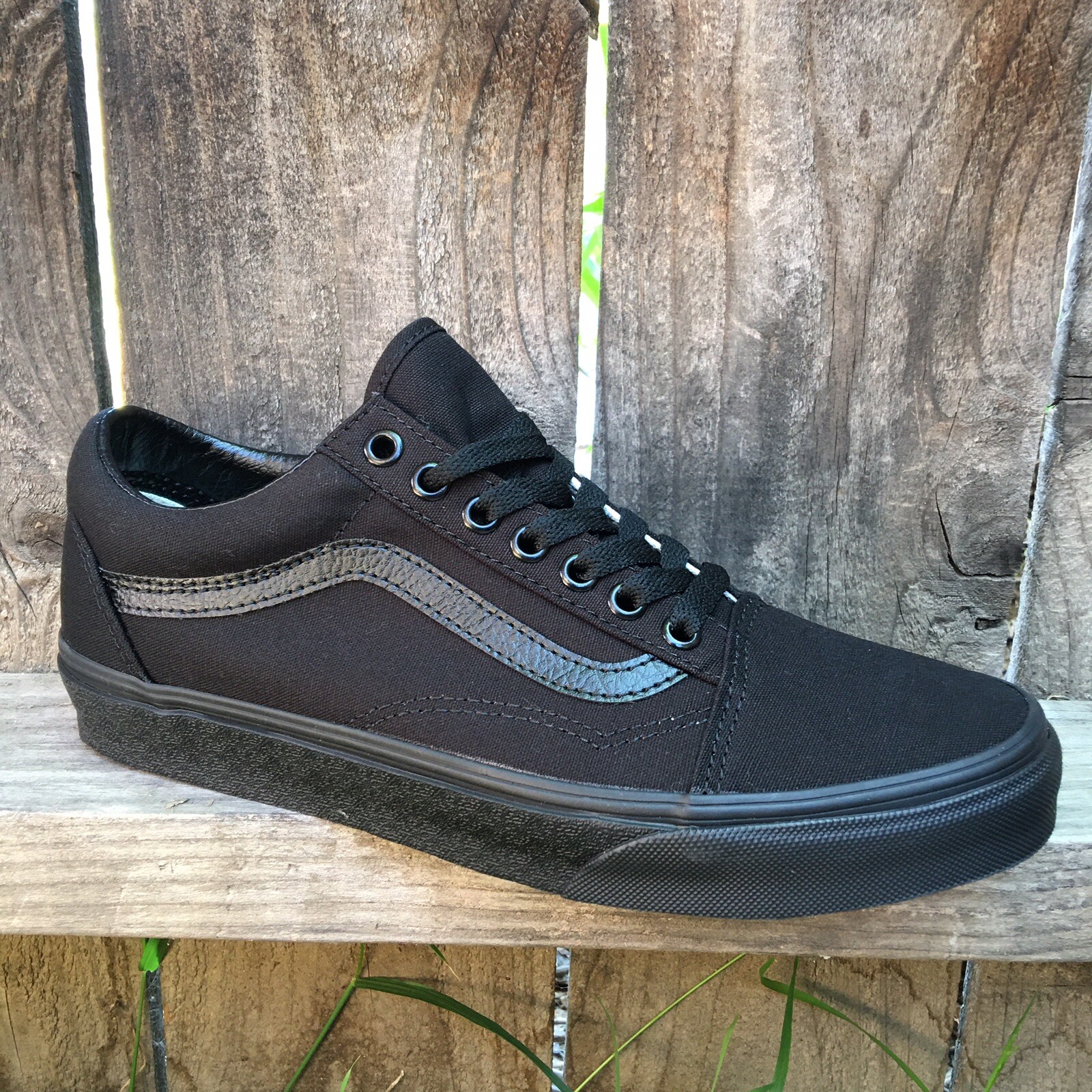 Vans Old Skool Shoes Sneakers Black Canvas | eBay