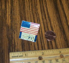 Duran Duran Vintage 1980's Pin "American Flag" Small Pinback 