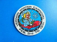 Vintage 1989 Vernon BC Canada Winter Carnival Jopo the Clown Souvenir Pinback