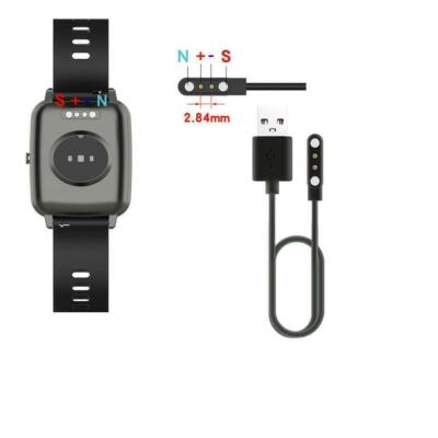 2-Pin Universal USB Data Charging Cable Magnetic Charger For Smart Watch 2.84mm