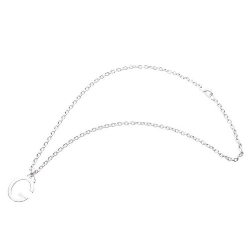 GUCCI Jumbo G Logo Silver 925 Pendant Necklace #33 - Picture 2 of 6