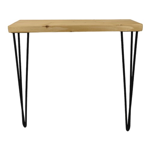 Rustic Console Table Radiator 145mm Hairpin 3R 860mm Light Oak - Picture 36 of 95