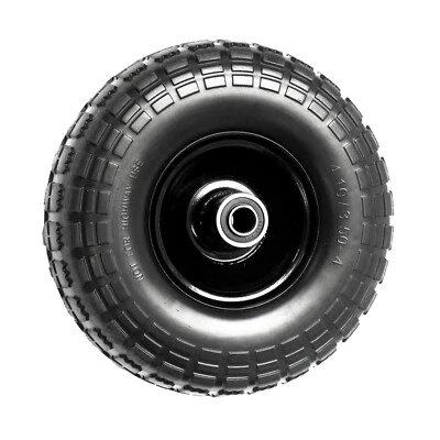 PRODUCT PRO 25cm Wheel 4.10/3.50-4 Puncture Proof 45mm Offset Steel Rim Sack Truck 16mm Bore