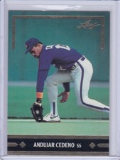 Andujar Cedeno 1991 Leaf Gold Leaf Rookies Baseball Card BC20 Grade NMMT