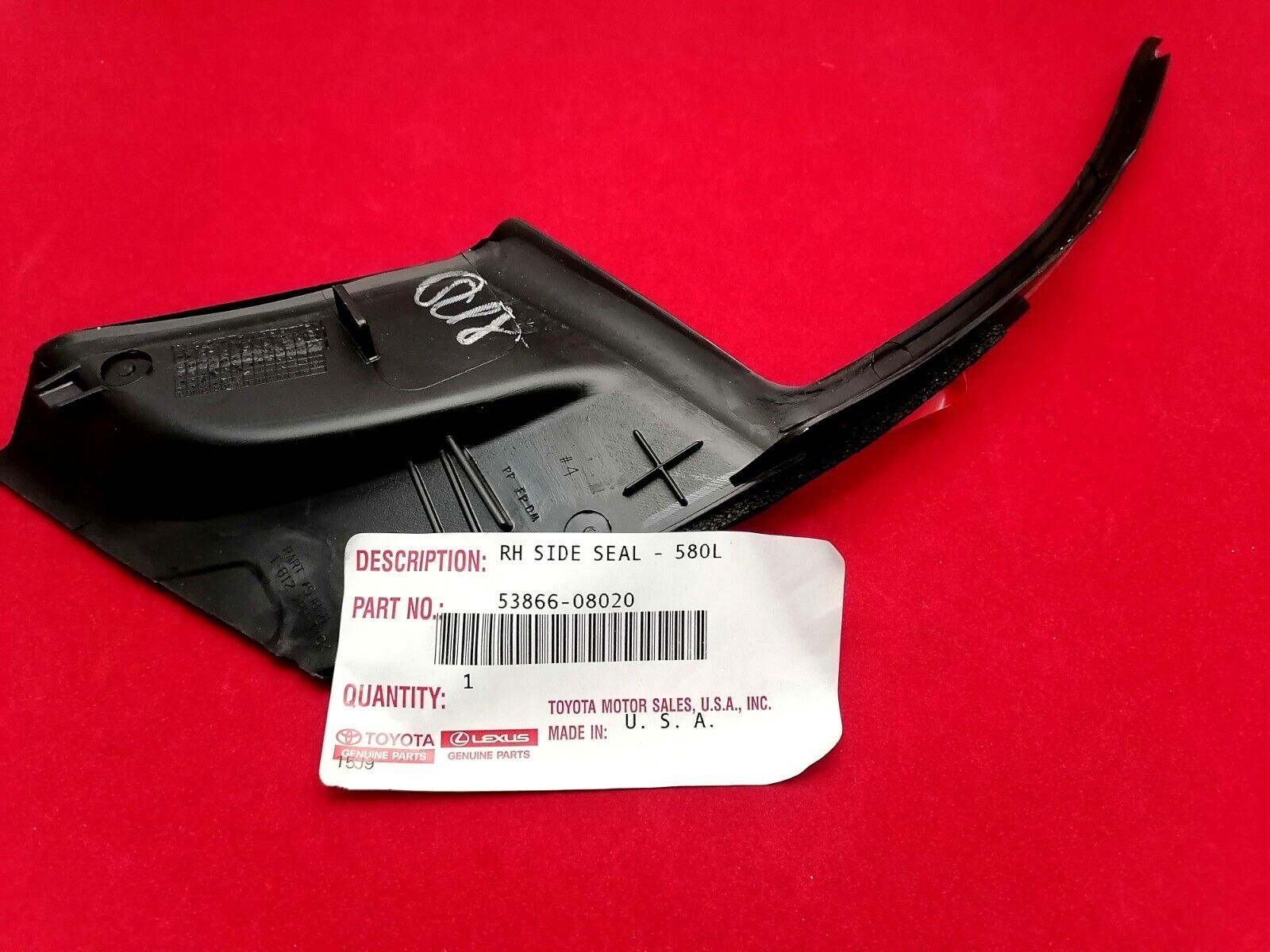 5386608020 Genuine for Toyota Sienna 1118 Right Fender To Cowl/Hood