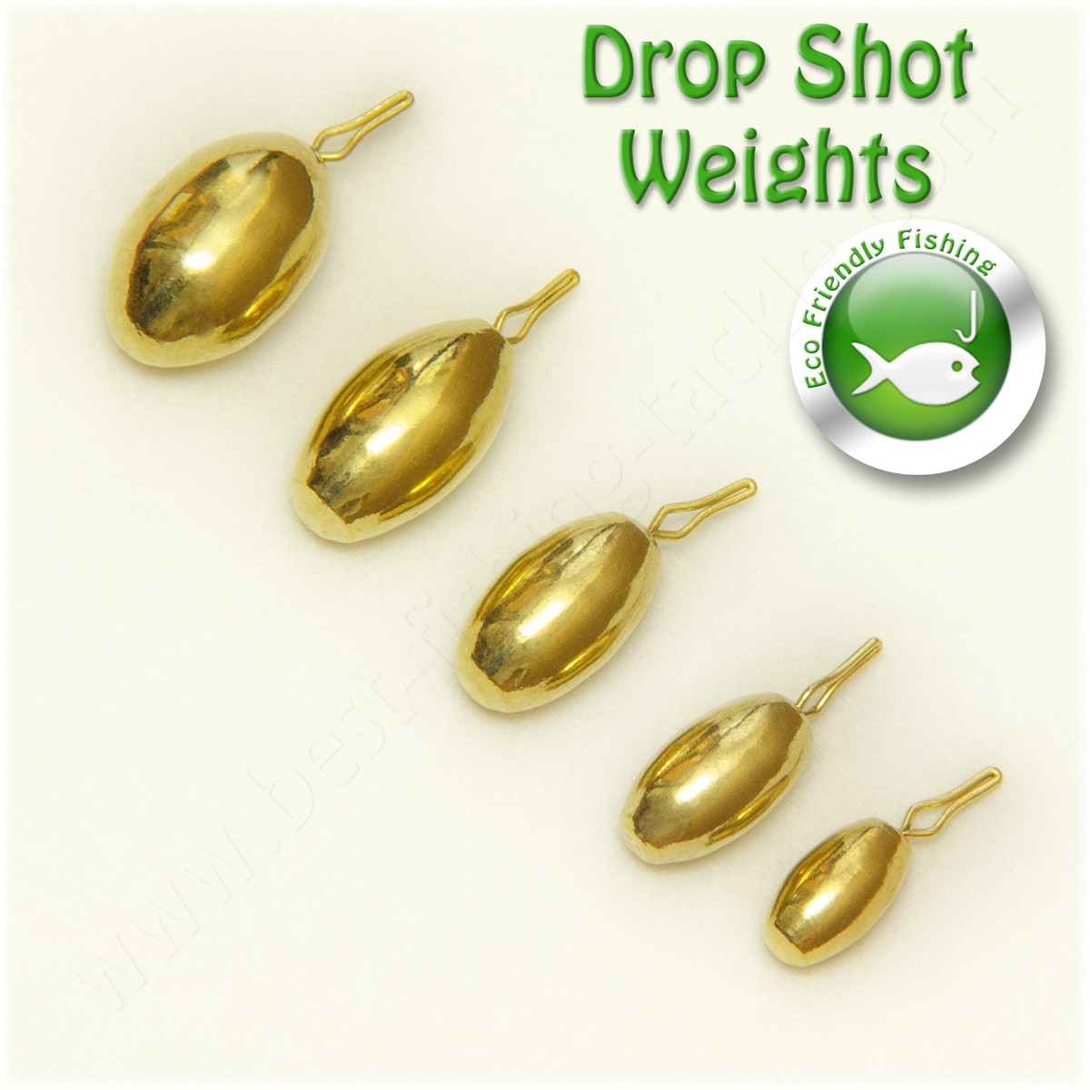 NON TOXIC Brass Drop Shot Weights Pike Perch Fishing Soft Lure