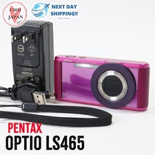RARE Pentax Optio LS465 16.0MP Compact Digital Camera Pink USED IN JAPAN