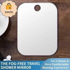 Shatterproof Shower Mirror Fogless for Shaving 2 Pack Larger 10.7X8 RV Camping