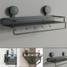 Shower Shelves for Shower with Hook, NO-Drilling Rustproof Shower Holder Storage